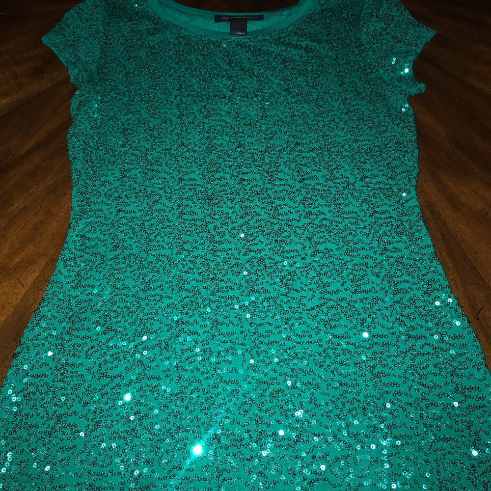 Holiday or NYE Sequin Fitted Top